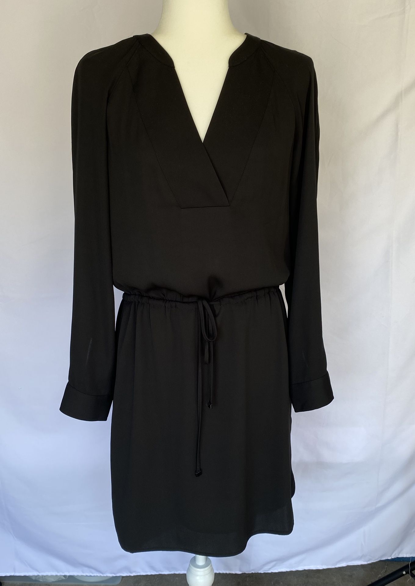 White House Black Market Women Black Casual Dress 2