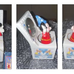 DISNEY Vintage Mickey Fantasia MUSIC BOX (made by Schmid) w/ tag *no box*