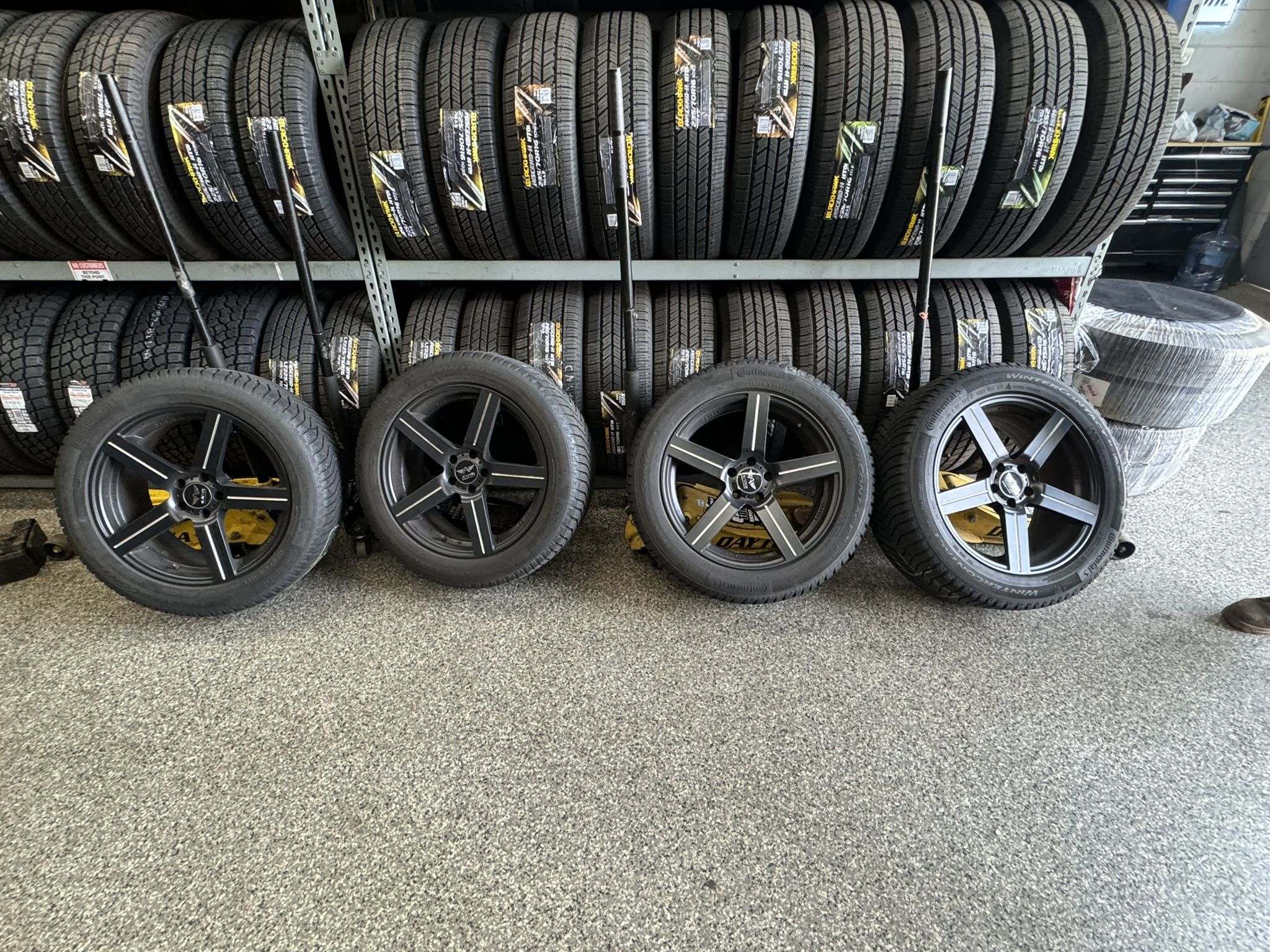 Rims And Snow Tires 5x112 Fits Audi BMW And More