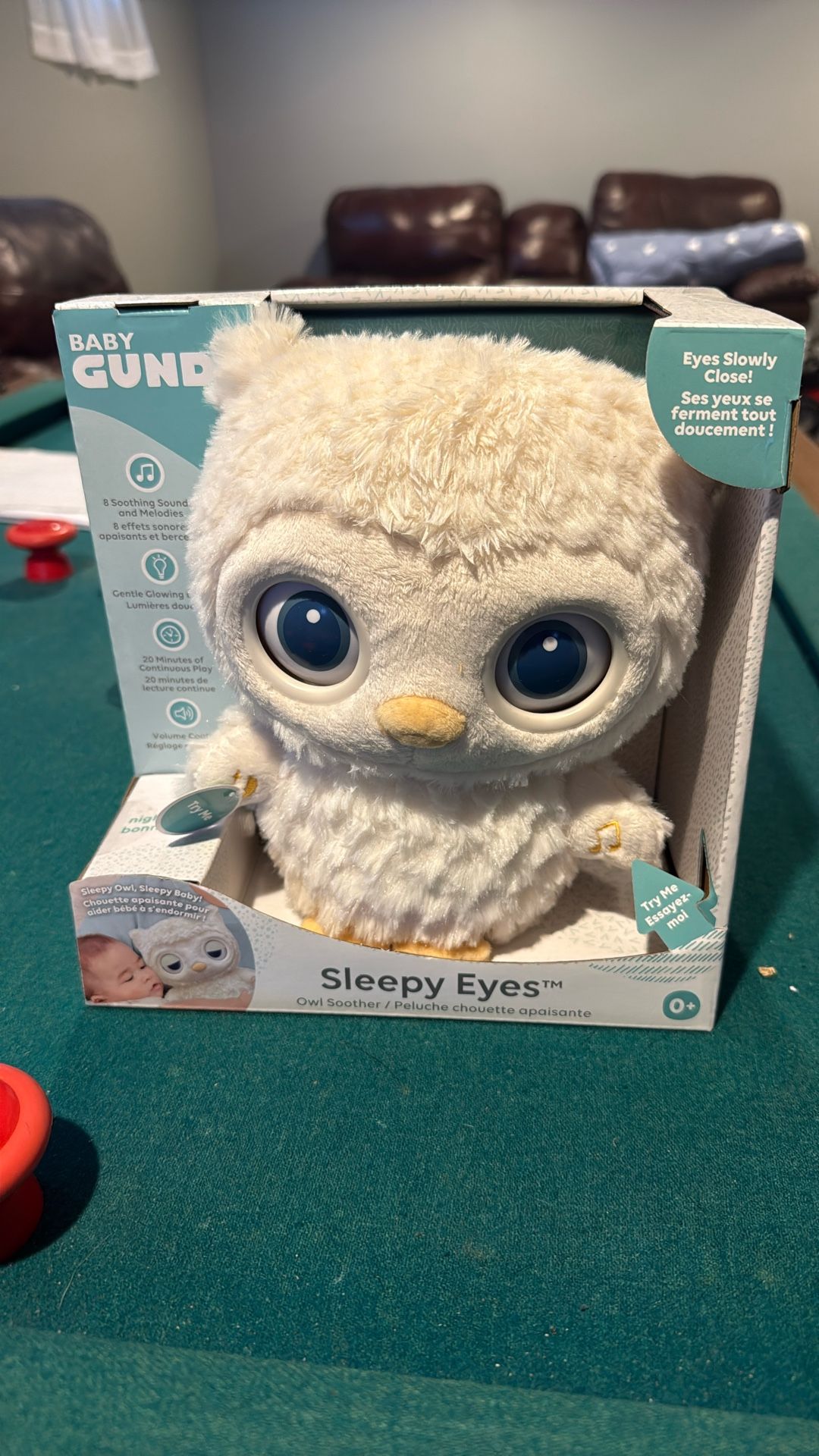 Baby Gund Sleepy Eyes Owl Soother