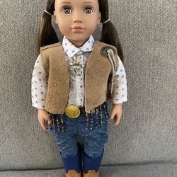 Our Generation Doll Darcy Lynn Horse Lover- Like New