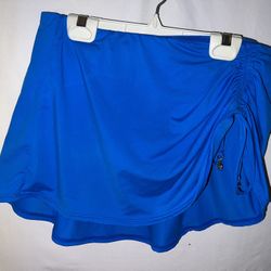 Ladies Womens Medium Anne Cole bright blue swimsuit bathing suit bottoms