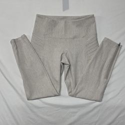 Athleta Delancey Textured Moto Leggings in Cream