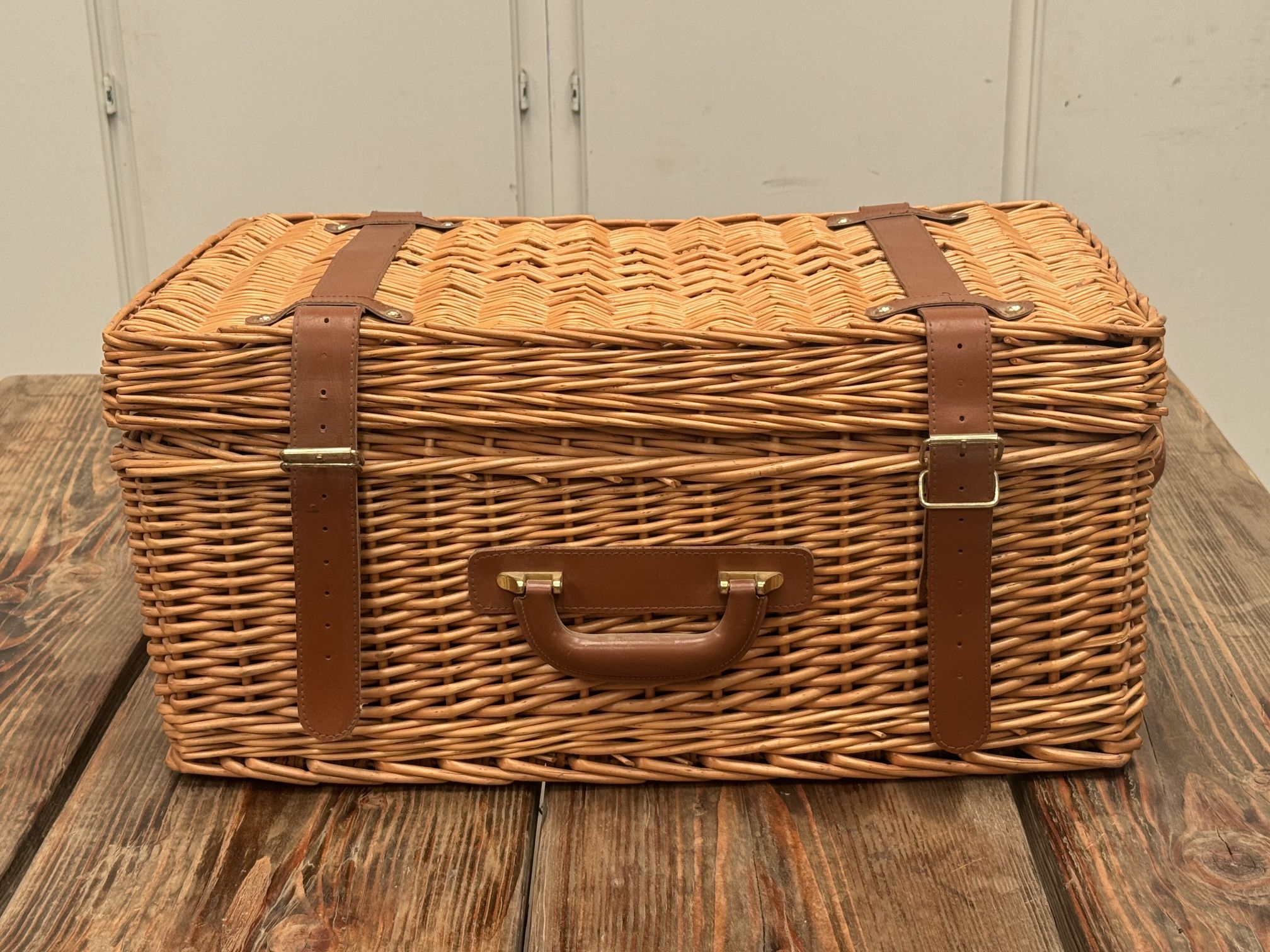Wicker Picnic Basket Set