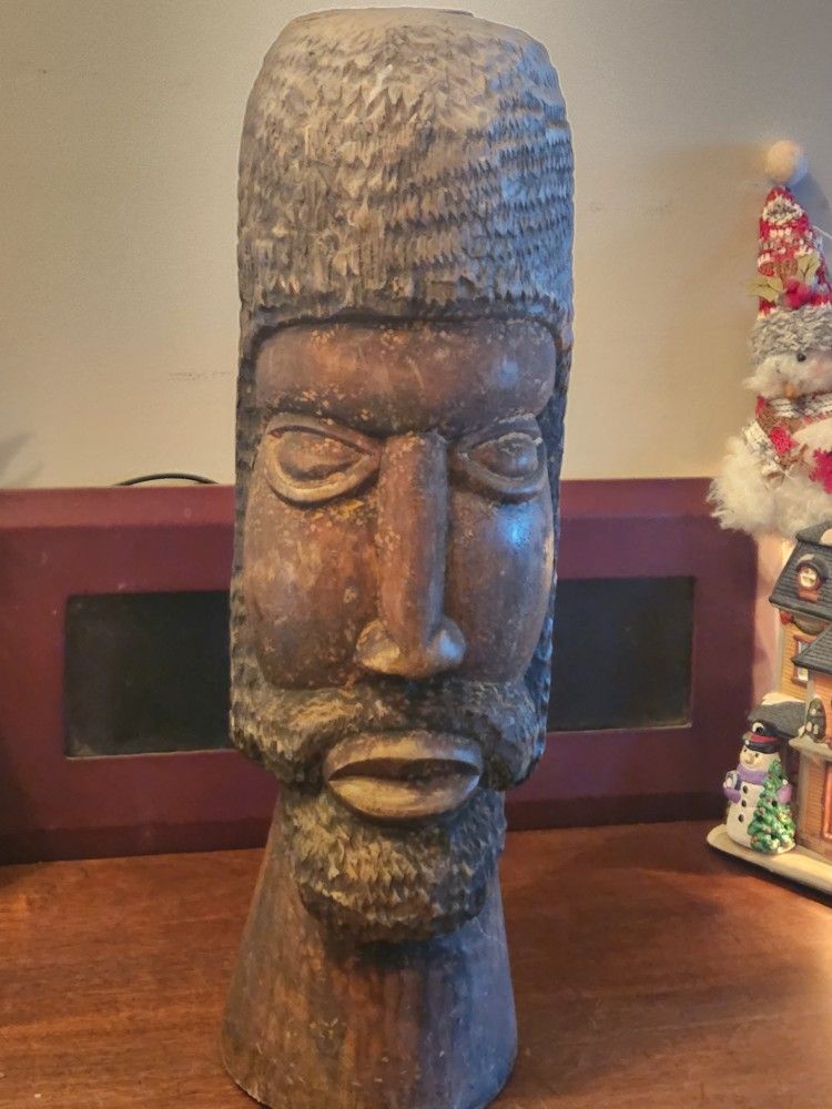 Tribal Head Statue