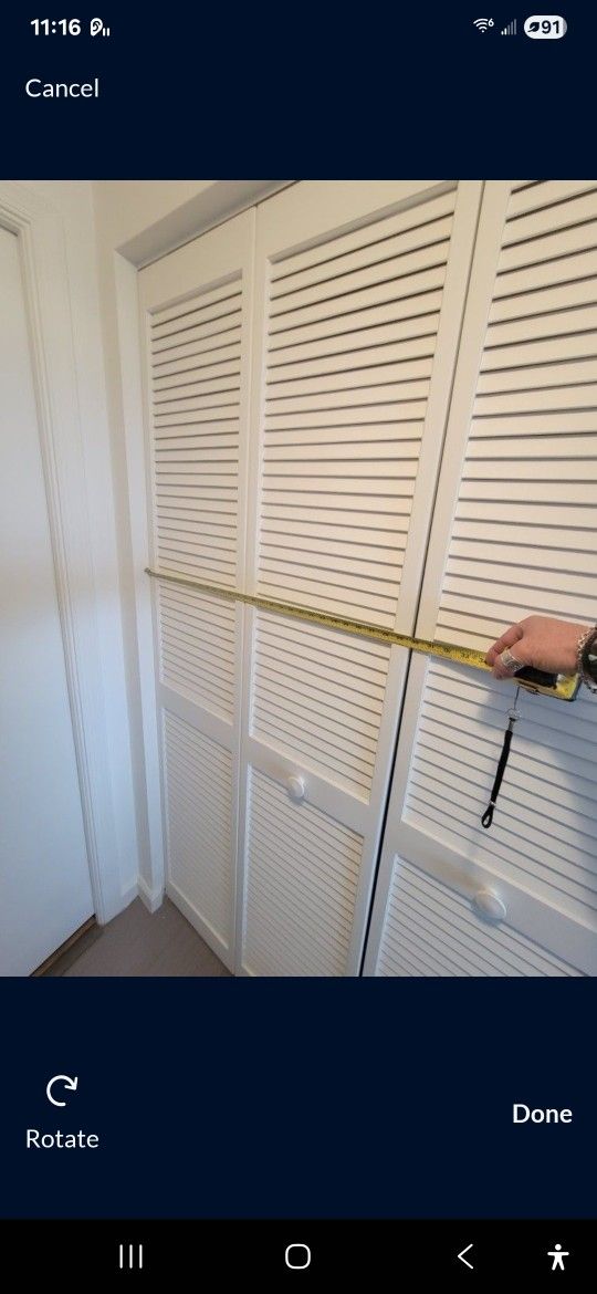  Louver Bi fold door in size 30"