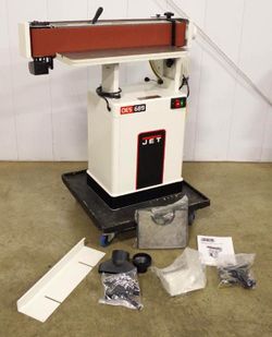 JET 6" x 89" Oscillating Belt Edge Sander w/ Cabinet Stand, 1-1/2HP, 1PH, 110V, M/N OES-80CS