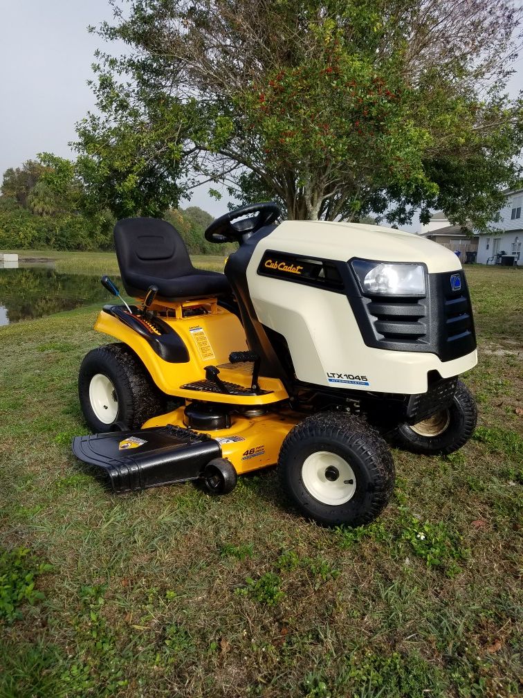 Cub Cadet LTX1045 Riding Mower, 20 HP Kohler Engine, 46" Mower Deck, Hydrostatic Drive - Almost New. Great Condition