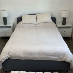 Ikea Queen Size - with Nightstand