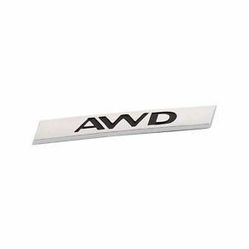 AWD Badge Chrome Plate Emblem Small Size