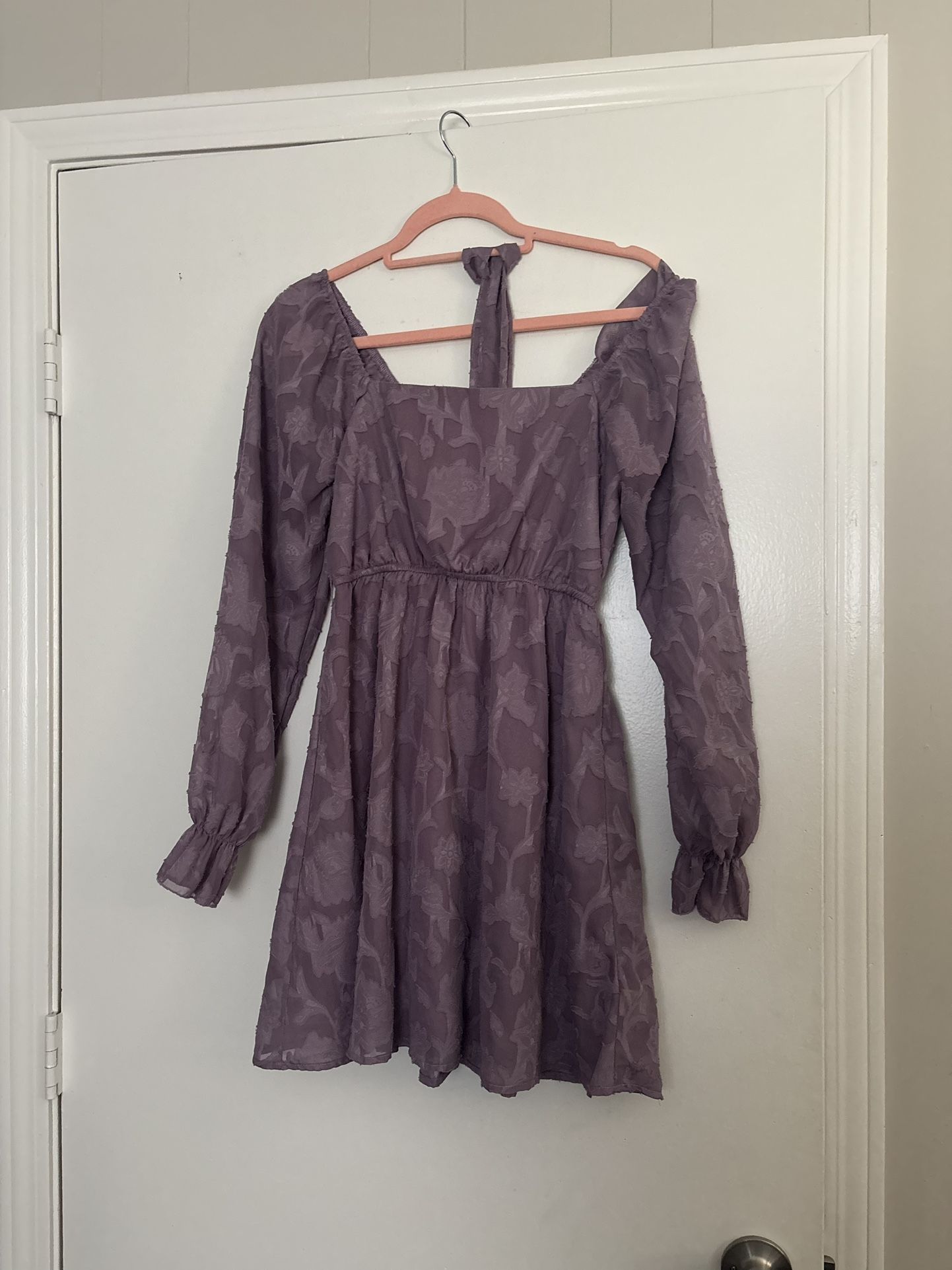 Purple dress size S but fits like M