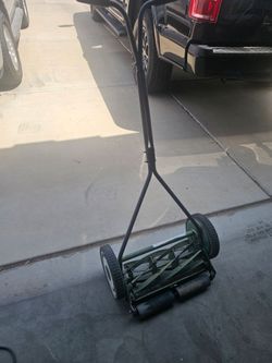 Push reel mower