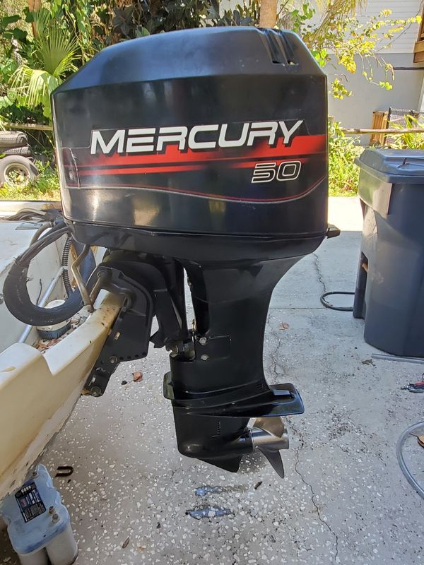 Mercury 50 HP horse power to stroke outboard motor for Sale in Riverview, FL OfferUp
