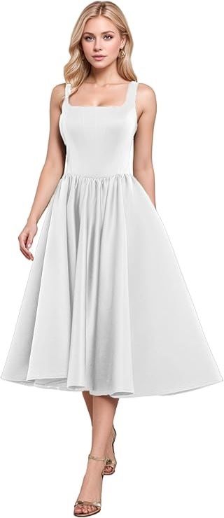 Tea-Length Wedding/Prom Dress ā Size 14 ā New, Never Worn