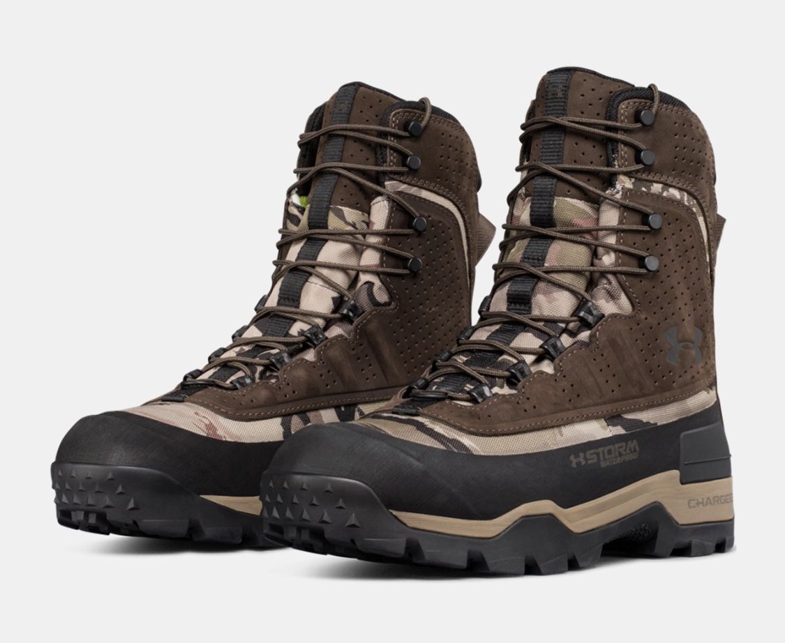 Under Armor 9 Mens Brow Tine 2.0 400G Boots Camo Camouflage Michelin