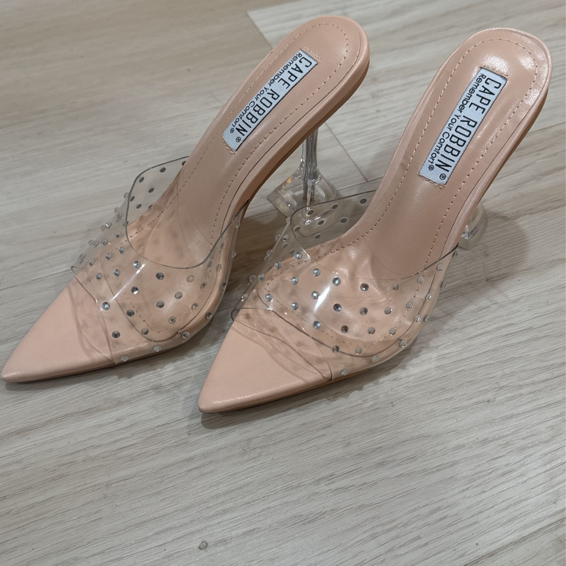 Clear Heels Size 5.5