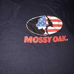 Mossy Oak American Flag T-shirt Size X-large