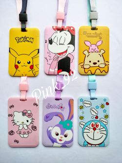 DISNEY & KAWAII LANYARD with ID BADGE PASS CARD HOLDER