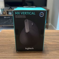 Logitech MX Vertical Wireless Mouse – Ergonomic Design Reduces Muscle Strain, Rechargeable