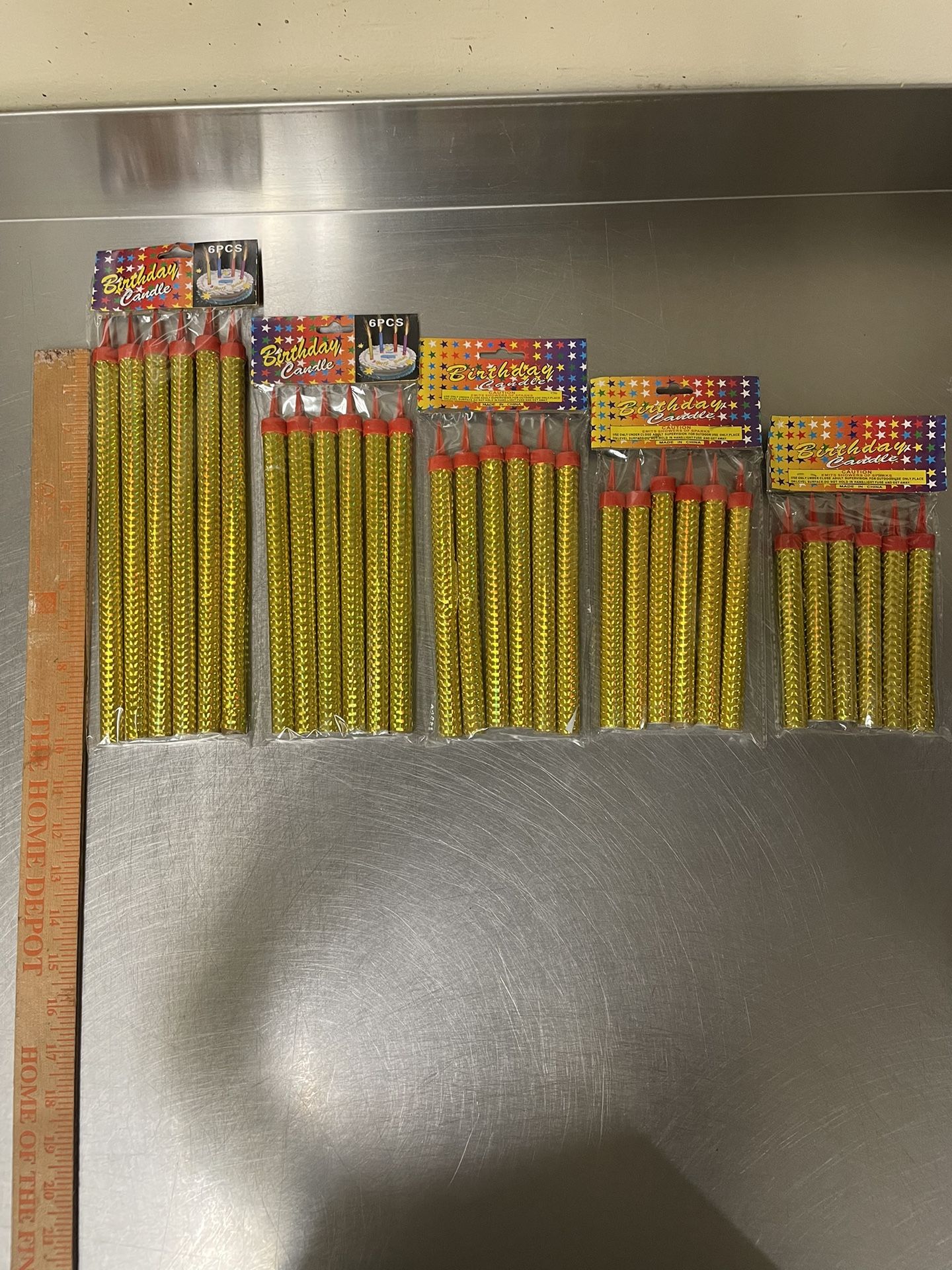 Birthday Sparkling Candles  1 Box 