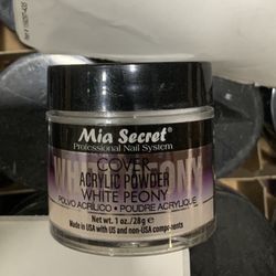 MIA SECRET Cover White Peony Acrylic Powder 1oz