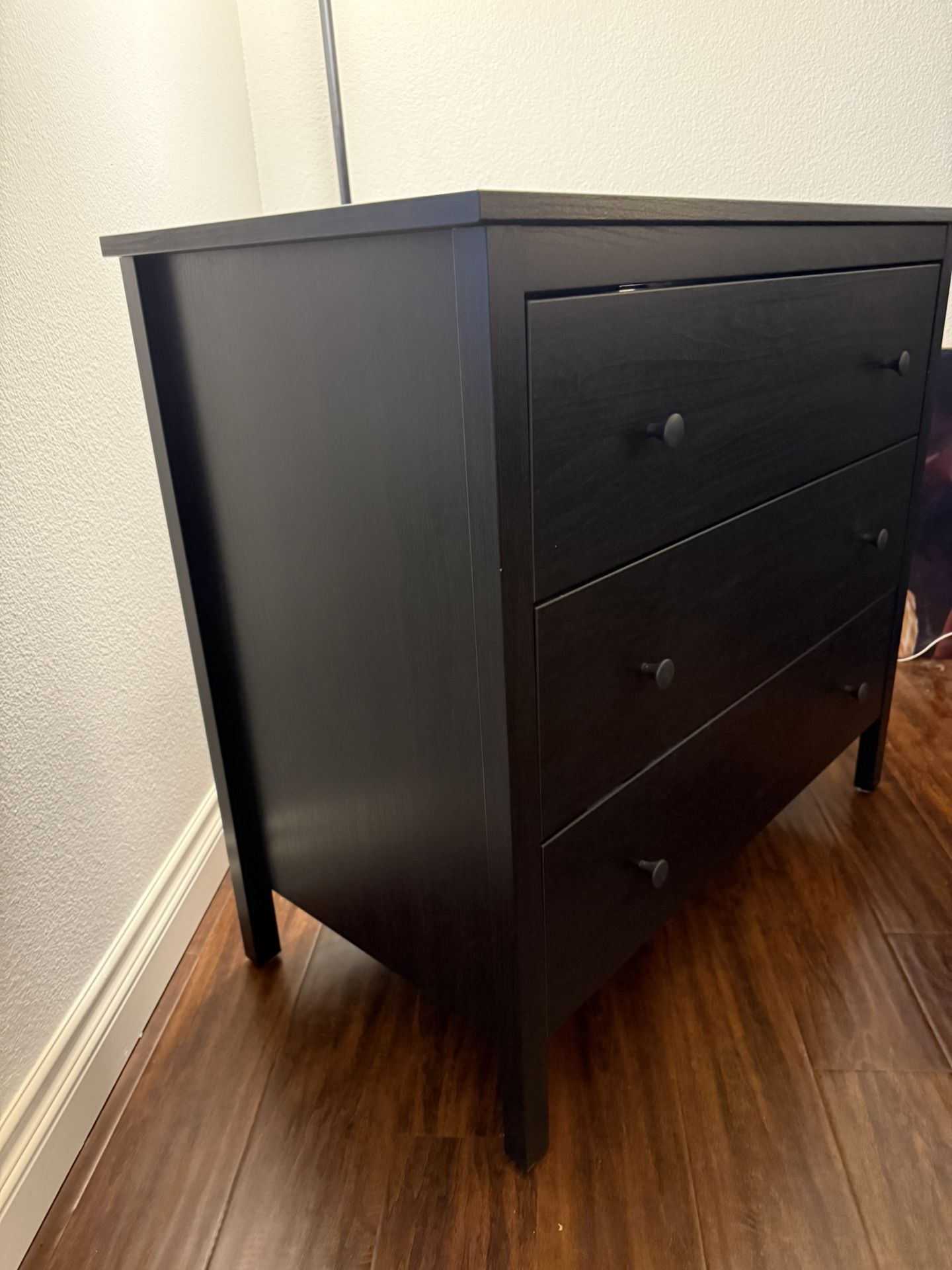 IKEA Black 3-Drawer Dressers – 2 Available – Sleek & Sturdy