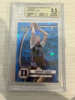 Cooper Flagg 2024-25 Bowman Chrome Sapphire BGS 9.5