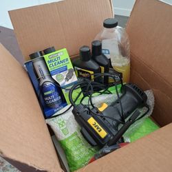 Free Car Stuff , Wax, Polish, Shampoo, Tire Pump, Etc