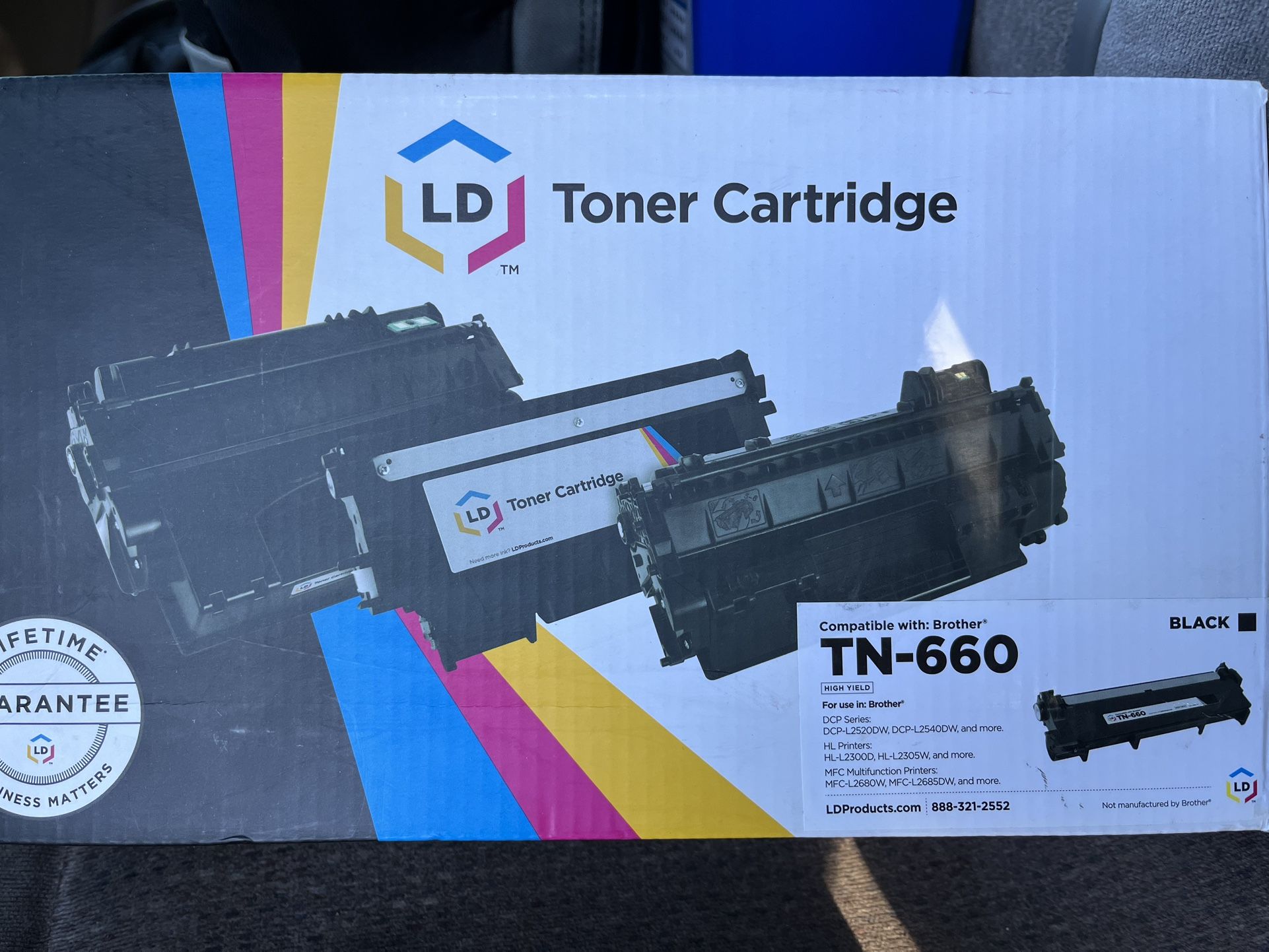 Compatible Brother TN660/TN630 Black Toner Cartridge High Yield