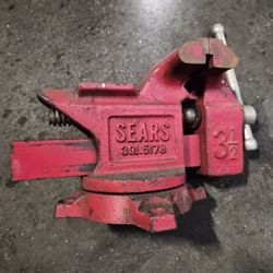 Sears 3-1/2" Jaw Bench Vise Tool Shop Tools Garage