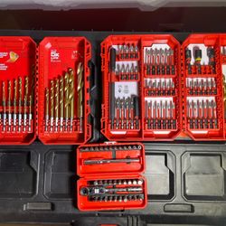 Milwaukee & ICON Tool Bundle – Drill Bit Sets + Ratchet/Wrench Set