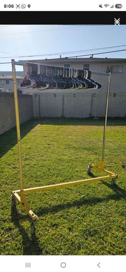 Heavy duty cloths rack pole hanger