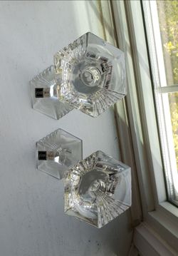 Full Lead Crystal Candleholders