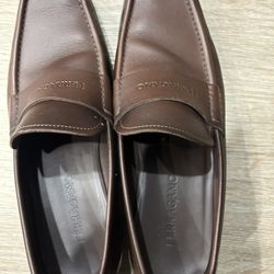 Ferragamo Men’s Loafers Brown Size 8