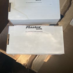 2 Master Lock Boxes