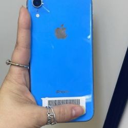 Blue iPhone XR 64Gb Unlocked plus warranty and charger