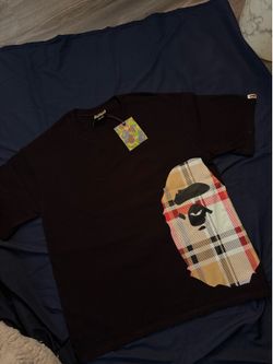 Black BapeXBurberry T-shirt (L)