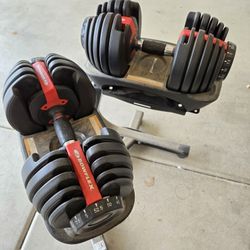 Adjustable Dumbbells And Stand