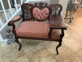 Antique telephone chair over 45 years old