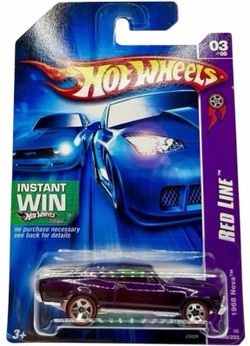 2006 RED LINE Hot Wheels  '68 Chevy Nova PURPLE RL5SP Designed by Phil Riehlman
