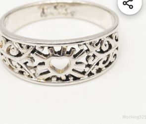 Vinage Open Heart Ring