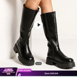 Shein women boots-Black