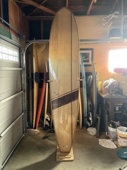 9ft Hollow-Core Wooden Surfboard Shaped by Crixo