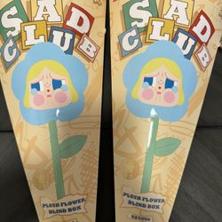 Sad Club- Cry Baby Flower Plush. Authentic From Pop Mart 