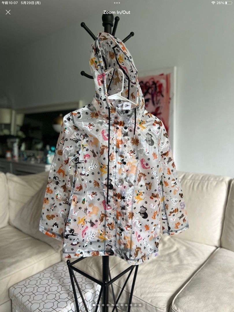 Disney Rain Jacket Adult Size XS NWT