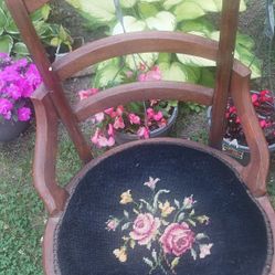 TWO VINTAGE SIDE CHAIRS