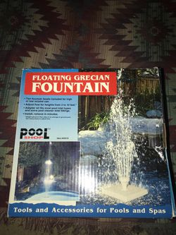 Floating Grecian fountain for pools or spas