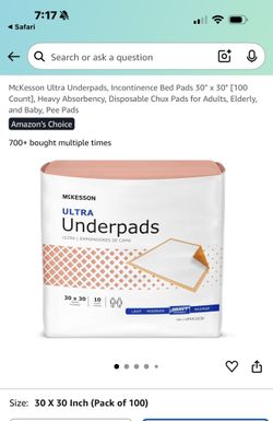 Ultra Underpads 30x30 