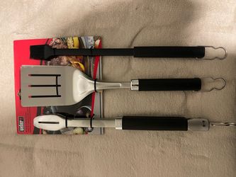 Weber 3-Piece BBQ Grill Tool Set