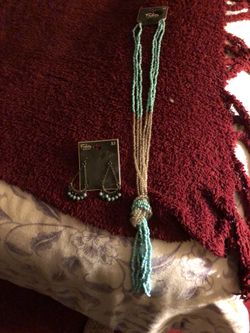 Necklace and earrings